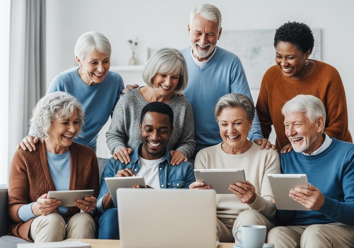 Senior Tech Staying Connected